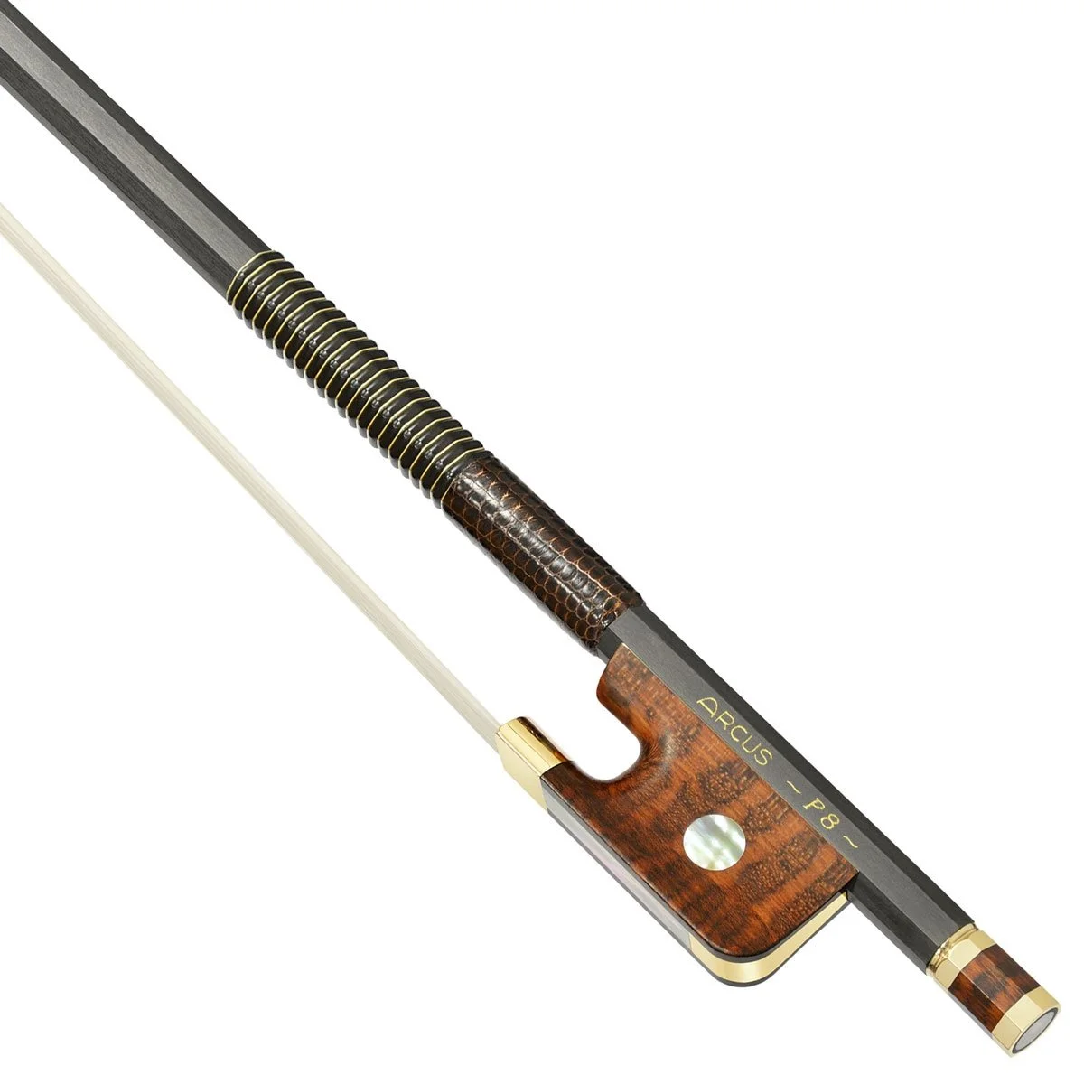 Arcus S8 Gold Violin Bow - Round — Vermont Violins